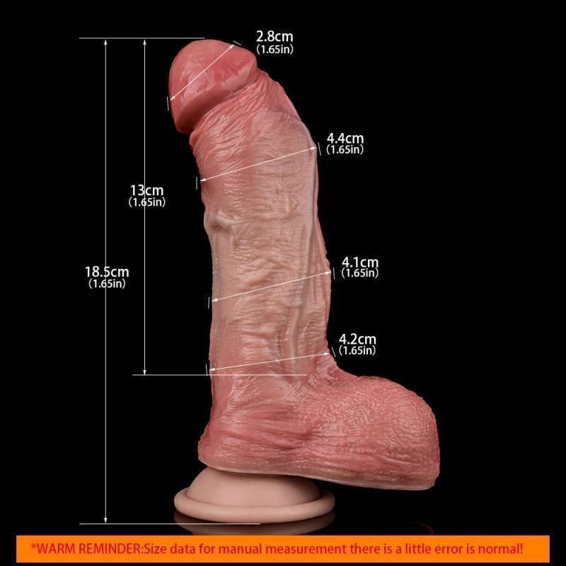 Double Density Realistic 18.5 cm dildo