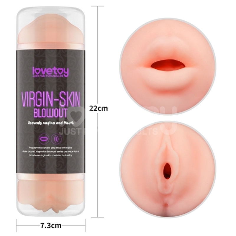 Virgin-skin Blowout Double Side Stroker Vagina and Mouth