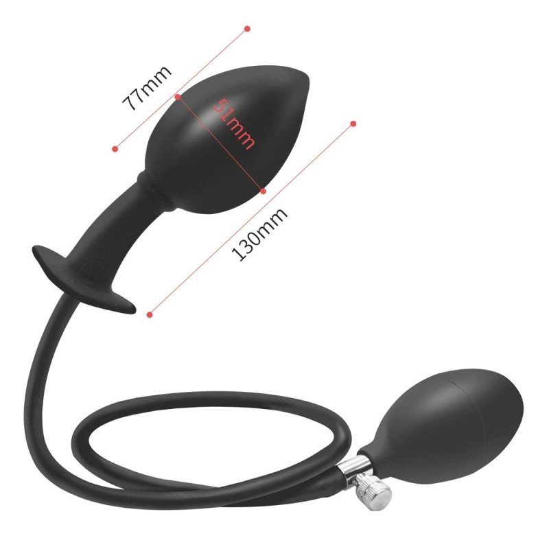 Inflatable Expanding Wearable Anal Plug - Lotus flower