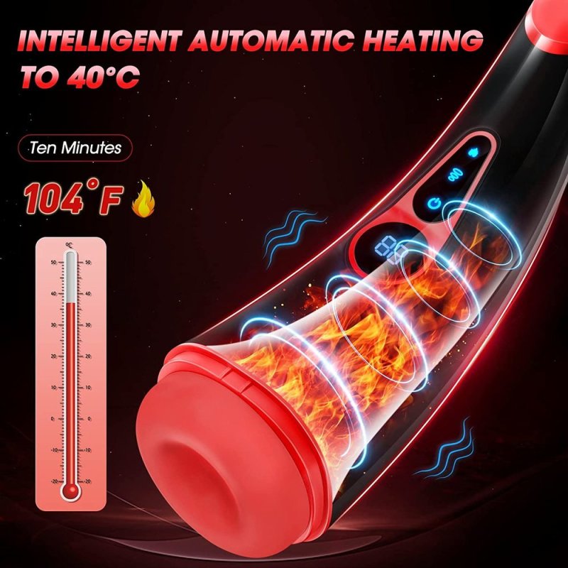 Powerful Sucking & Vibrating Heating Masturbator