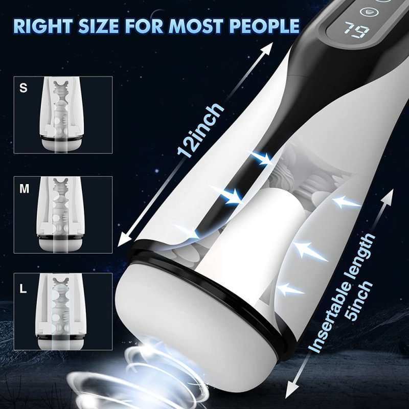 Suction & Vibration Heating Blowjob Male Toy