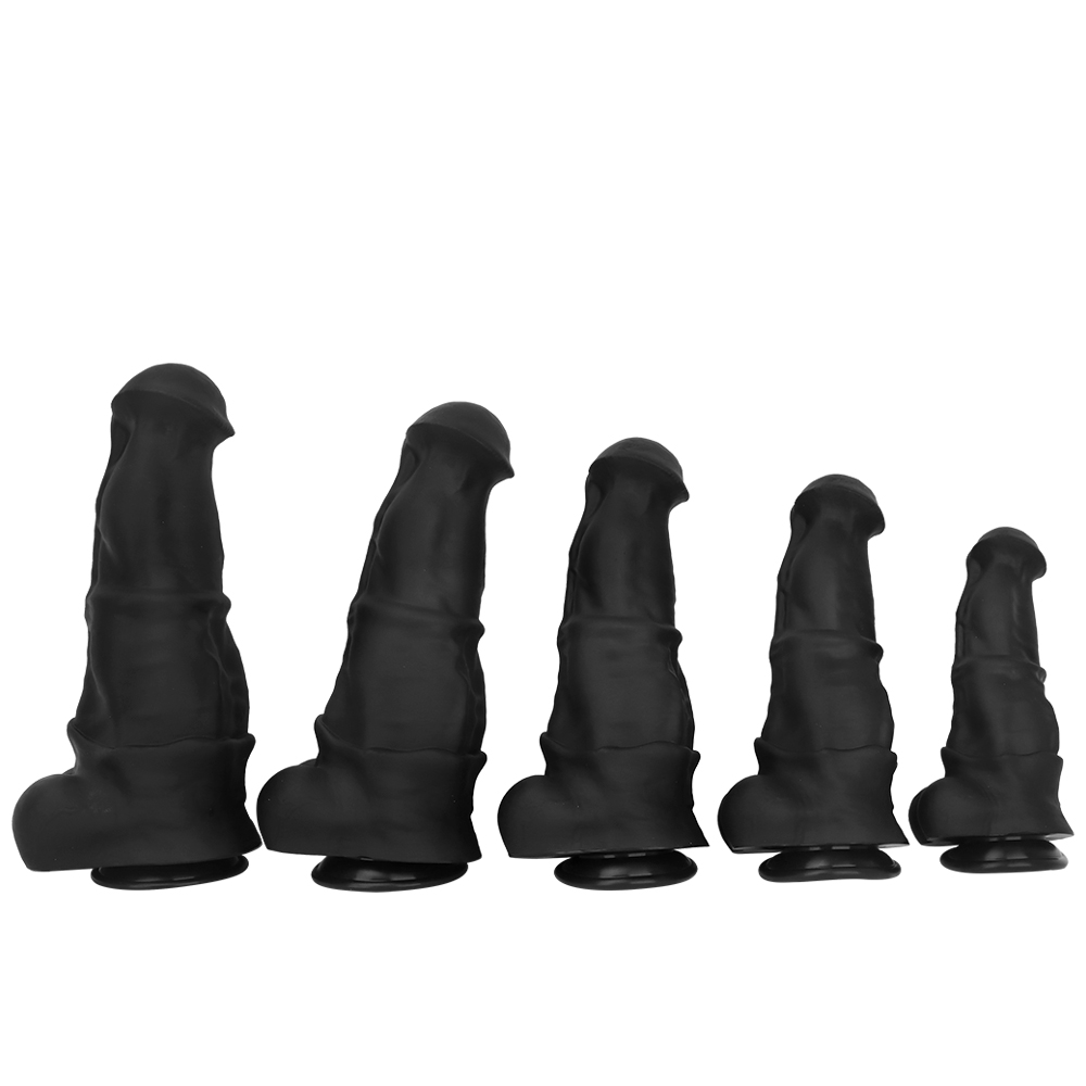 Black Big Fantasy Horse Dildo - 5 different sizes