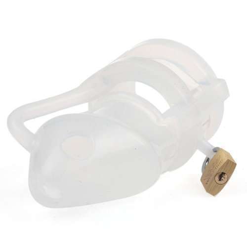 Chastity Cage Silicone Birdlocked - Transparent