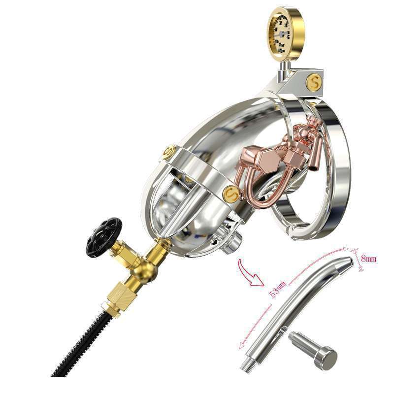 Steampunk Chastity Device Cock Cage