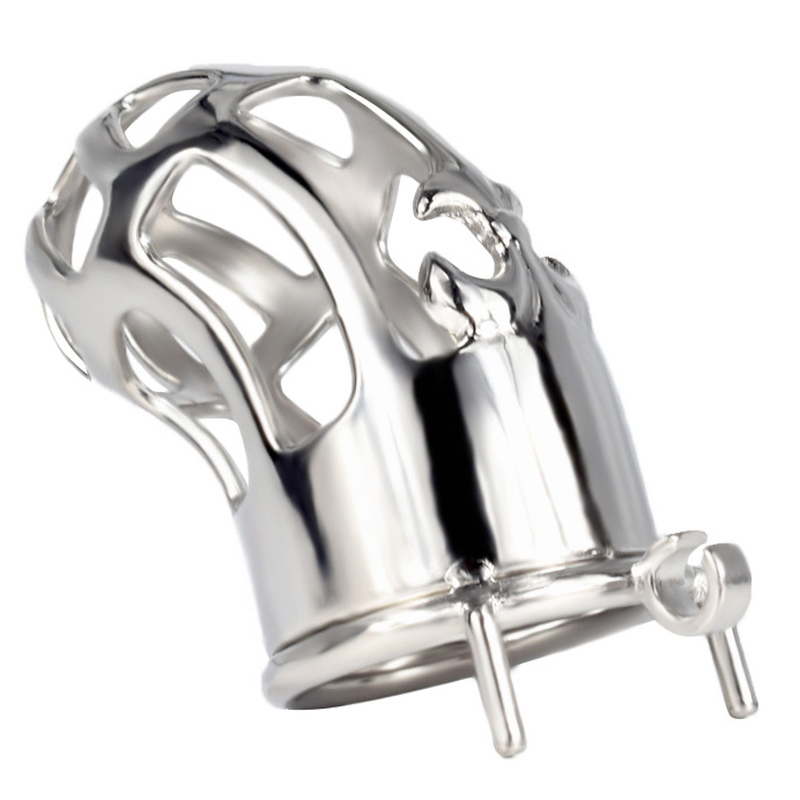 Hollow Out Chastity Cage With Round Ring