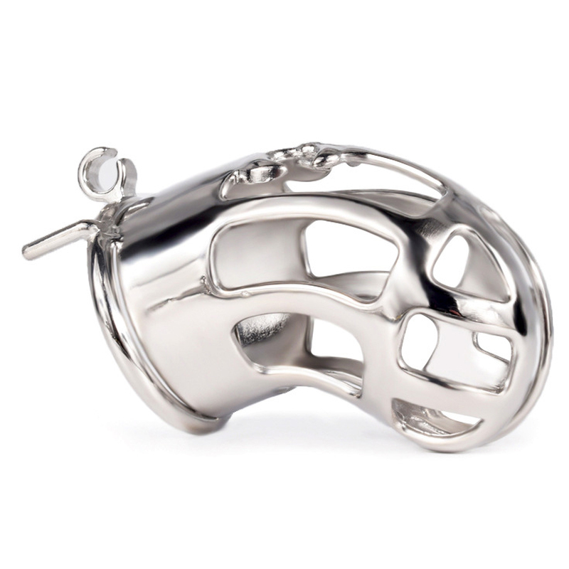 Hollow Out Chastity Cage With Round Ring
