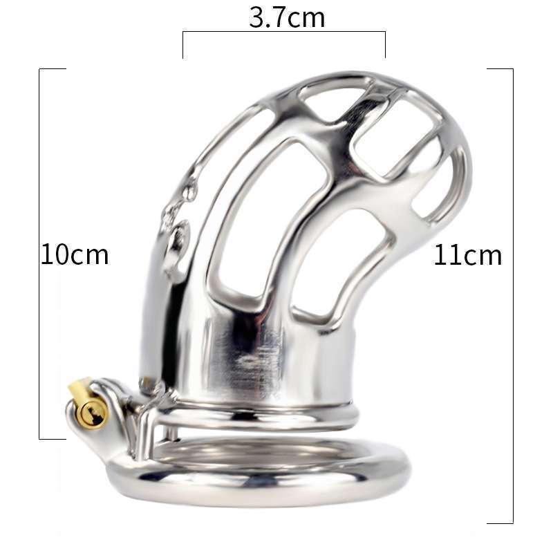 Hollow Out Chastity Cage With Round Ring