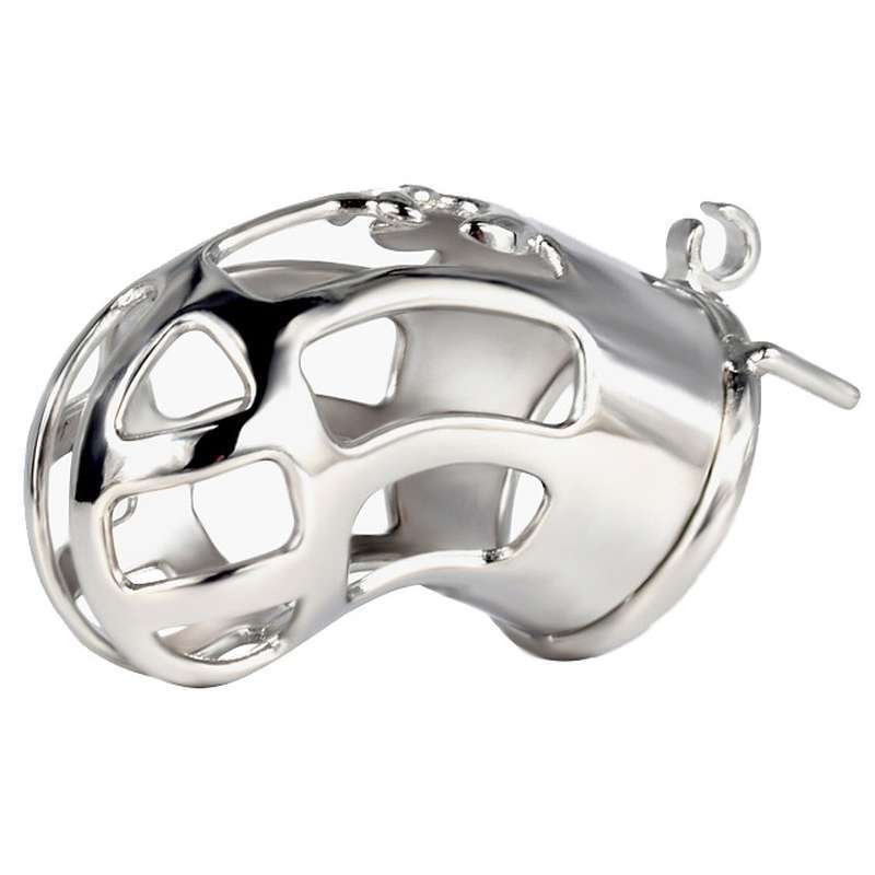 Hollow Out Chastity Cage With Round Ring