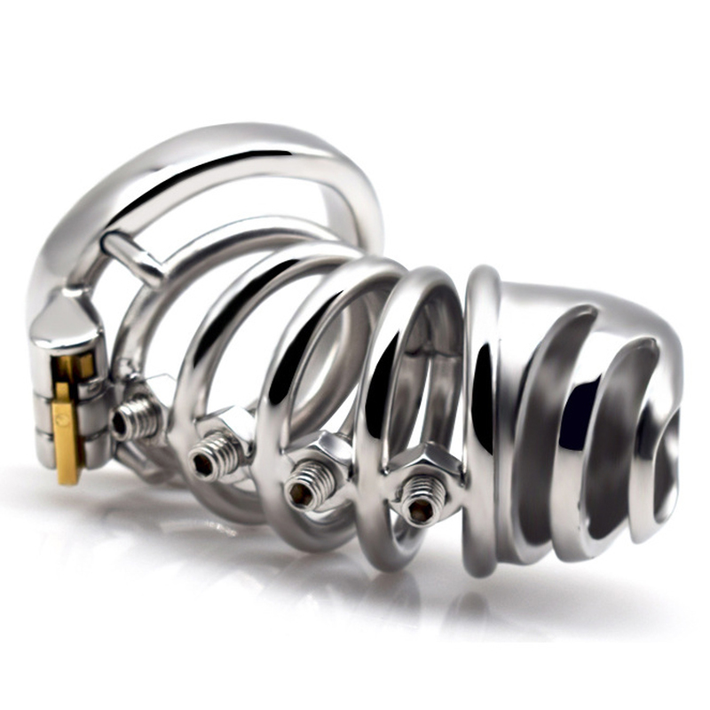 Bolted Chastity Cage With Spikes