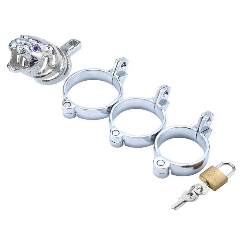 Tiger Chastity Cock Cage