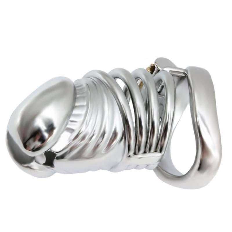 Penis Head Steel Cock Cage - Long