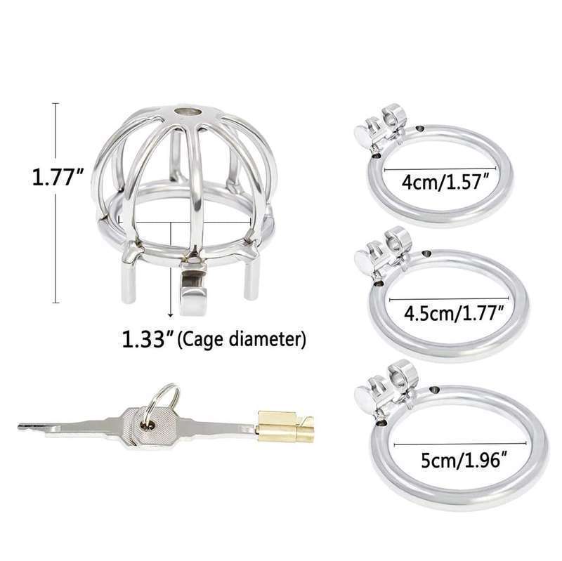 The Pen Deluxe Stainless Steel Locking Chastity Cage