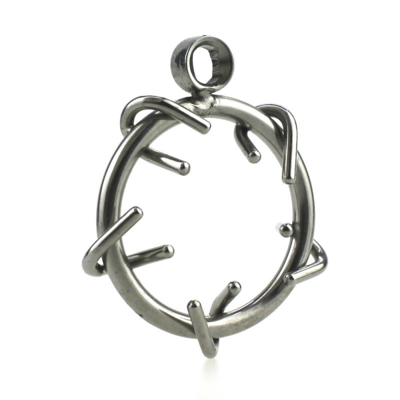 Stainless Steel Crown of Thorns Chastity Device