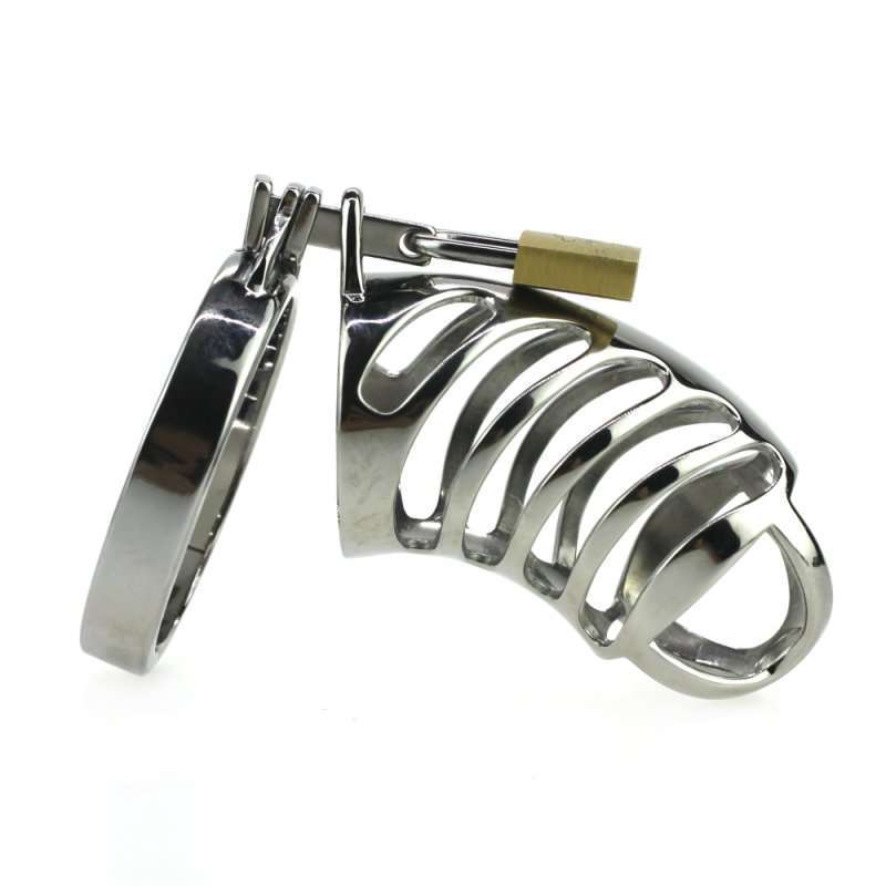 Metal Male CB Restraint device Penis Chastity Cage