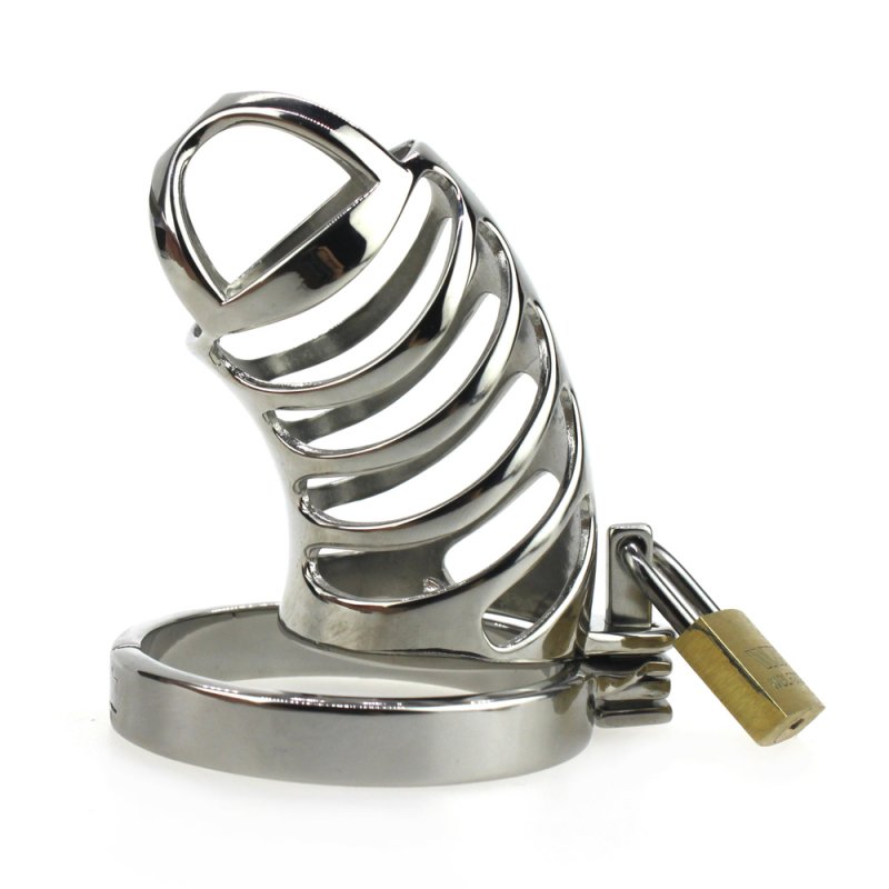 Metal Male CB Restraint device Penis Chastity Cage