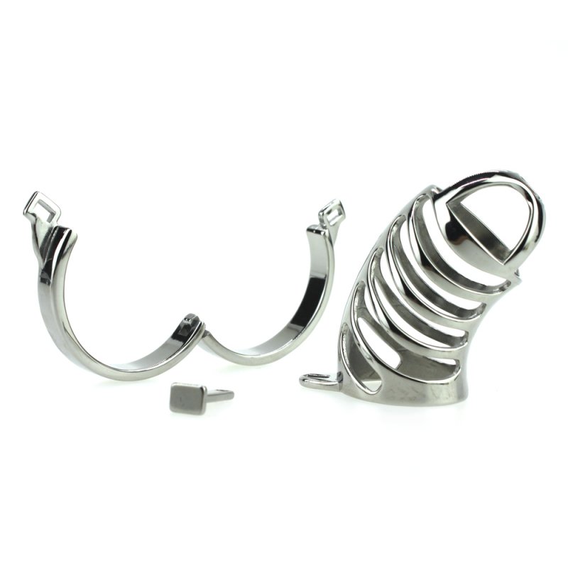 Metal Male CB Restraint device Penis Chastity Cage