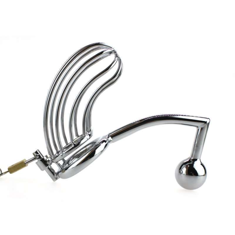 The Bird Cage Chastity Device With Anal Intruder