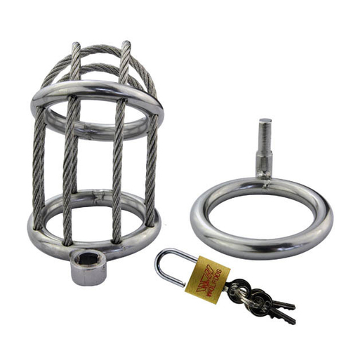 Wire Locking Cock & Ball Chastity Set