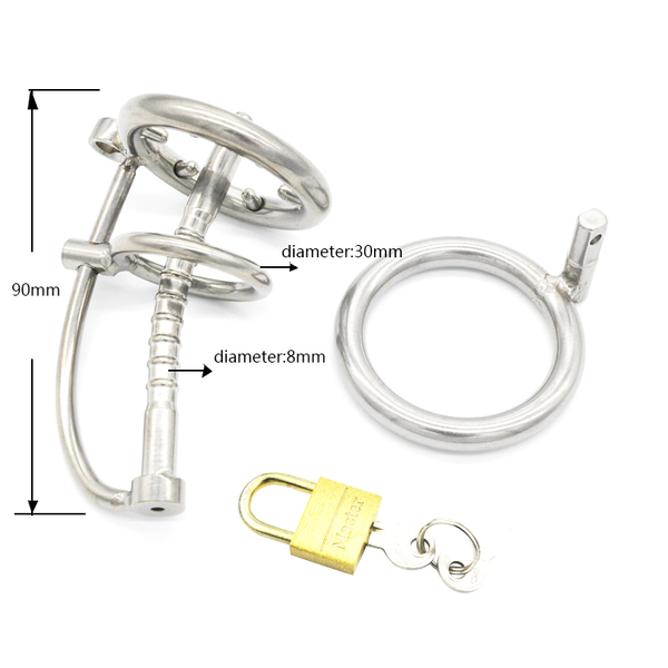 Points of Intrigue Locking Penis Plug Chastity