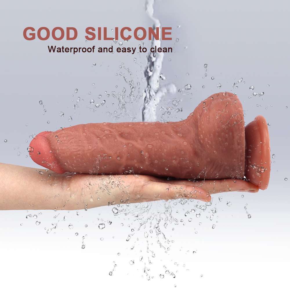 9 inch Double layer liquid silicone dildo