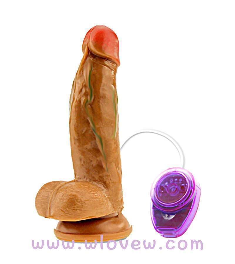 7 inch (Small) Realistic Dildo vibration (brown)