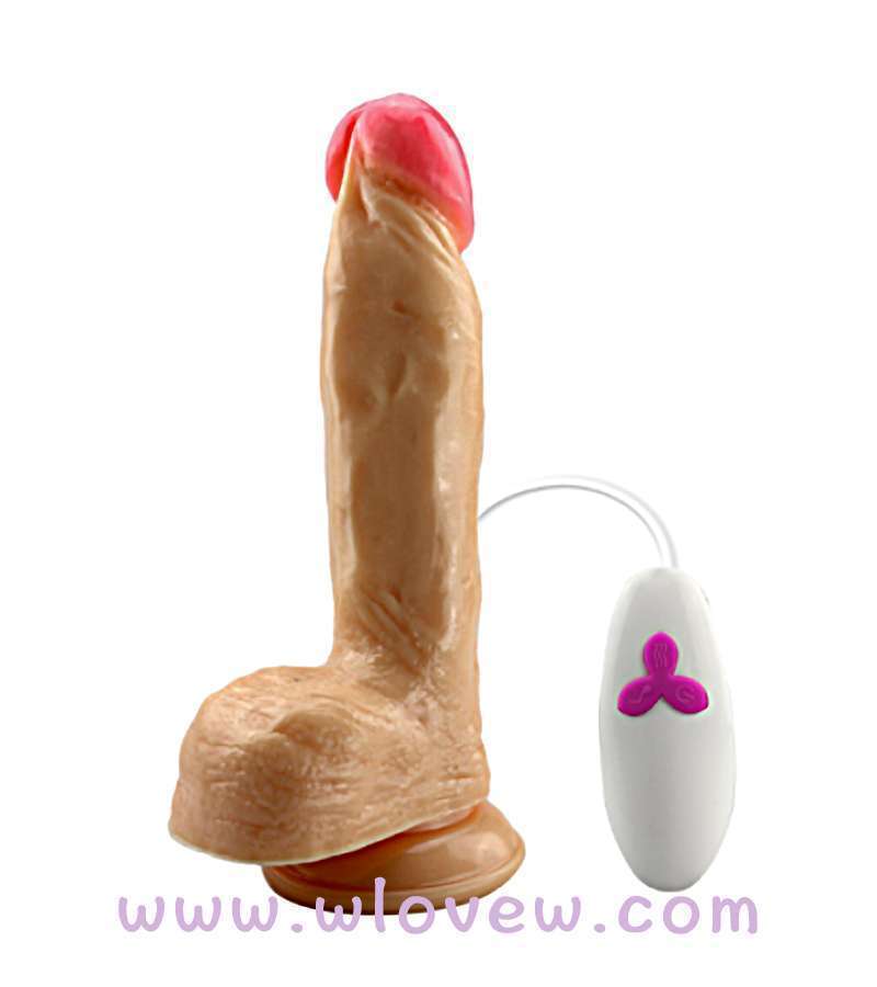 Upgraded medium 7.87 inch Realistic Dildo （skin color）