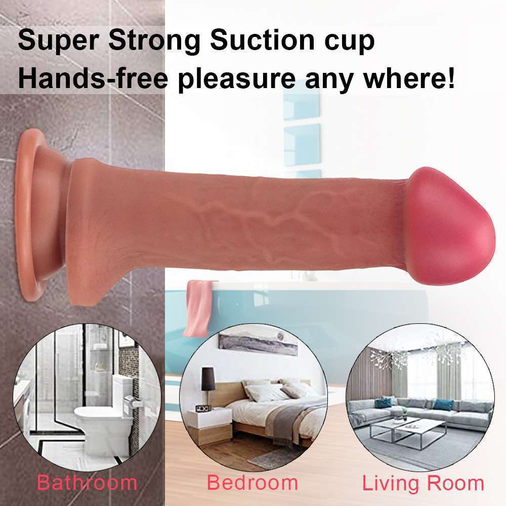 7.1"/18 cm Realistic Mushroom head Dildo - Big Head