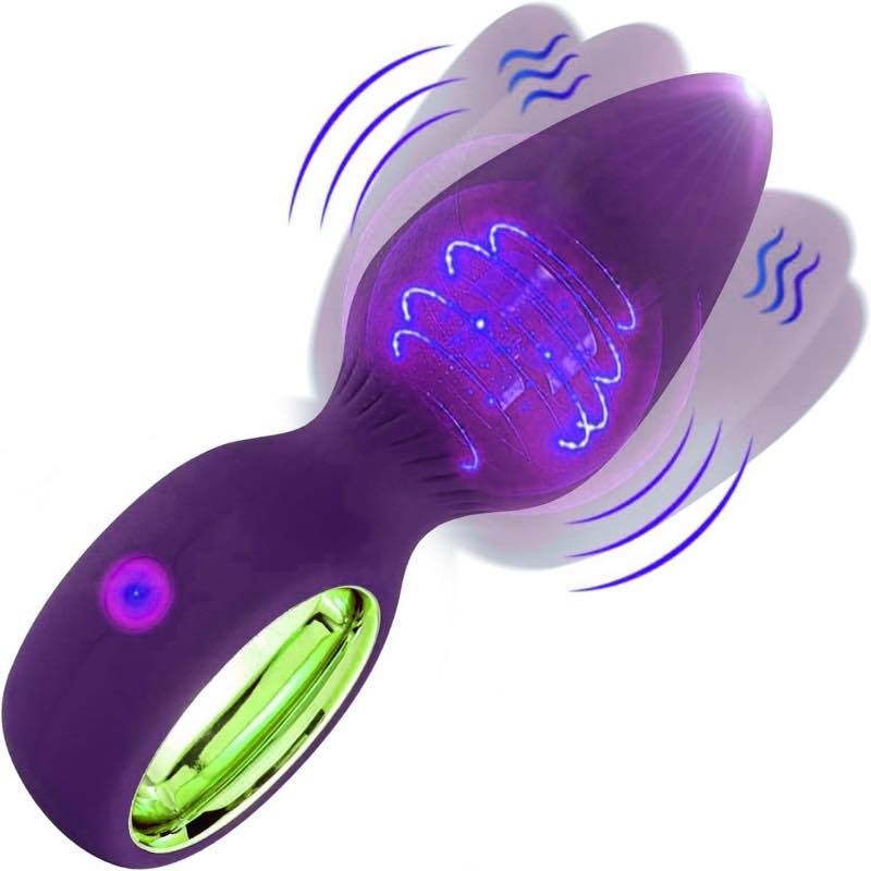 Silicone vibrating anal plug