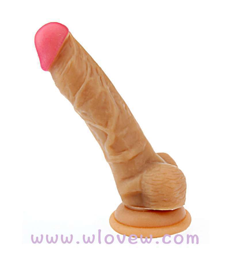 6.7 inch Silicone Dildo brown