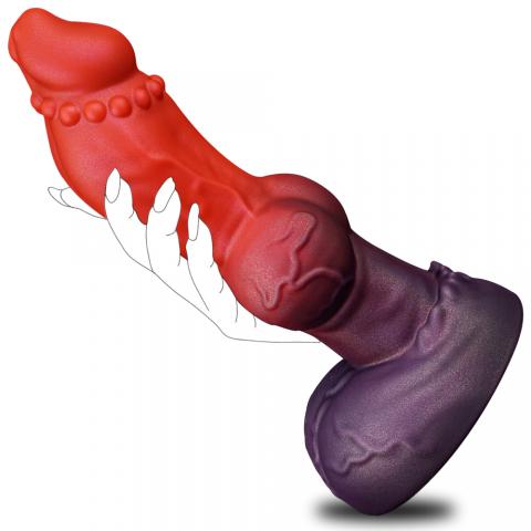 8.6 inch / 22cm Monster Cock Silicone Dog Dildo