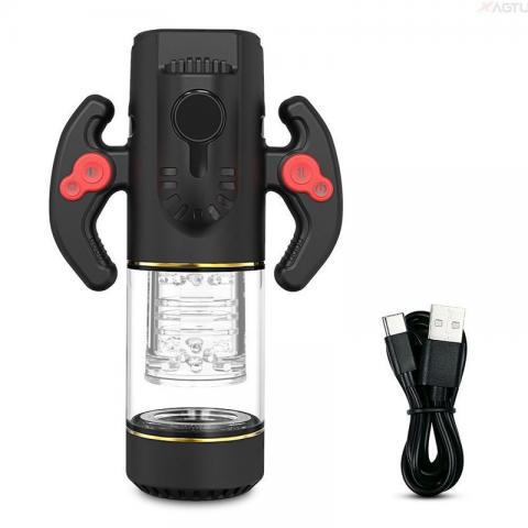 9-frequency stretching+rotation+suction male masturbator