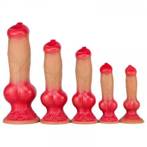 Dog Animal Makeup Dildo - 5 Size