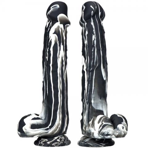 Ink Silicone Huge Realistic Dildo - 10.2 inch