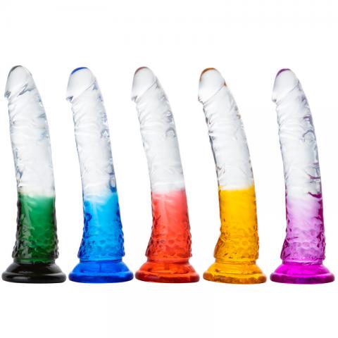 Double Color Jelly Dildo