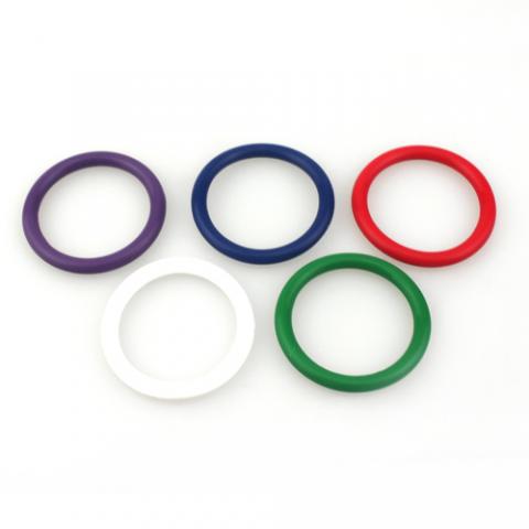 Rainbow Silicone Pleasure Rings (5 Pack)