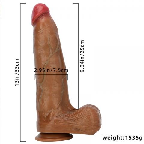 Blood Vessel Large Silicone Dildo