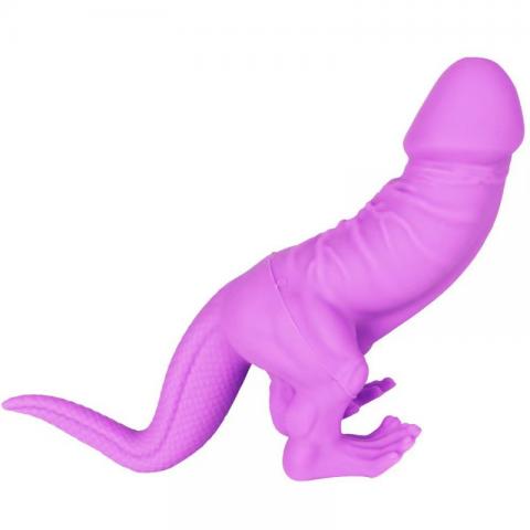 Dinosaur Silicone Dildo - Purple
