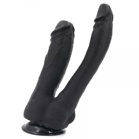 PVC Large 9.4 inch Double Cock