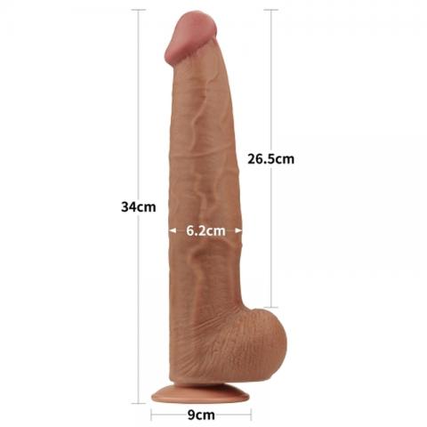 13.5 inch Dual Layer TPE Big Dildo