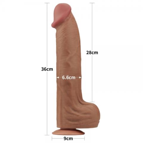 14 inch Dual Layer TPE Big Dildo