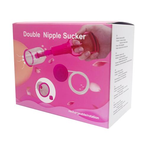 Double Nipple Sucker,Vibration massage electric tongue