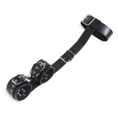 SM bondage hand, cervical collar PU leather