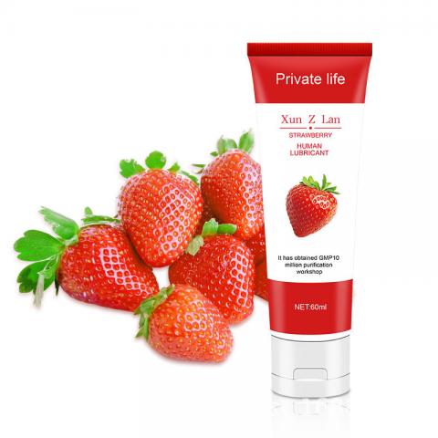 Body lubricant, peach, strawberry, cherry, fruit flavor Lube 60ml