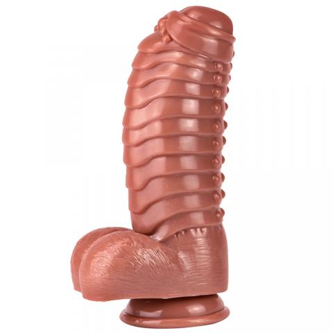 Reynold-11.8 Inch Large Ribbed Dildo