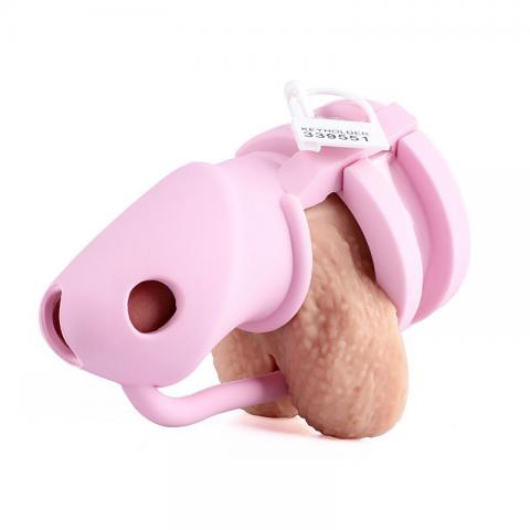 Chastity Cage Silicone Birdlocked - Pink
