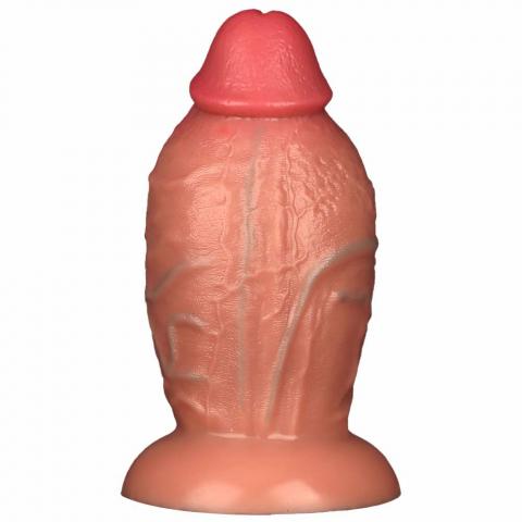 Liquid silicone large anal plug realistic dildo 23 x 10cm