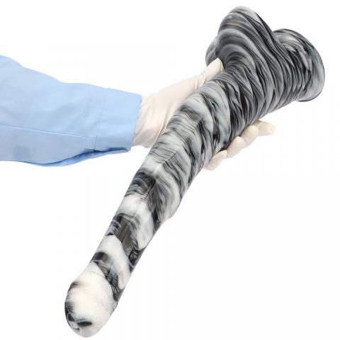 Mixed color oversized and extra long horse dildo