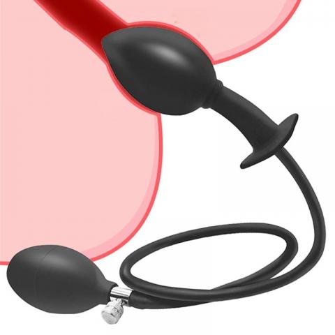 Inflatable Expanding Wearable Anal Plug - Lotus flower
