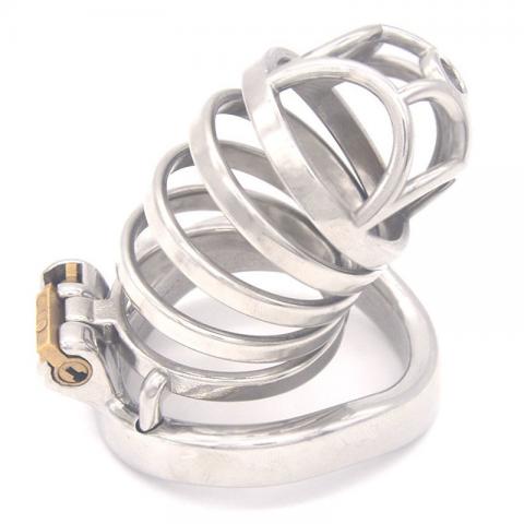 Rhombic Bend Ring Male Chastity Cock Cage