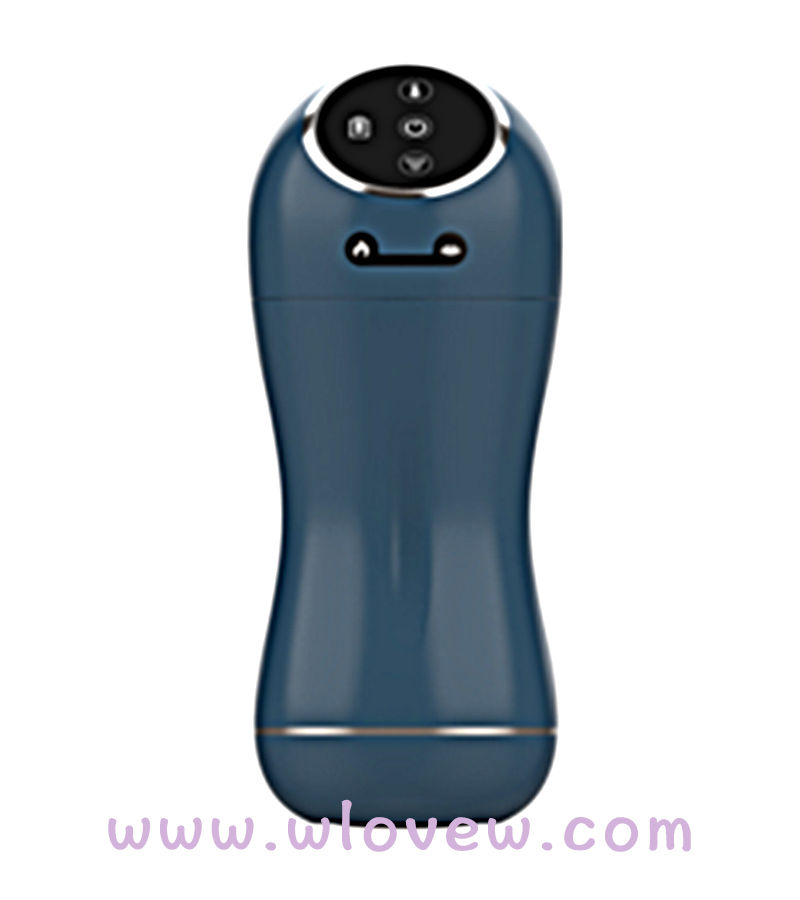 Automatic sucking voice Masturbator blue